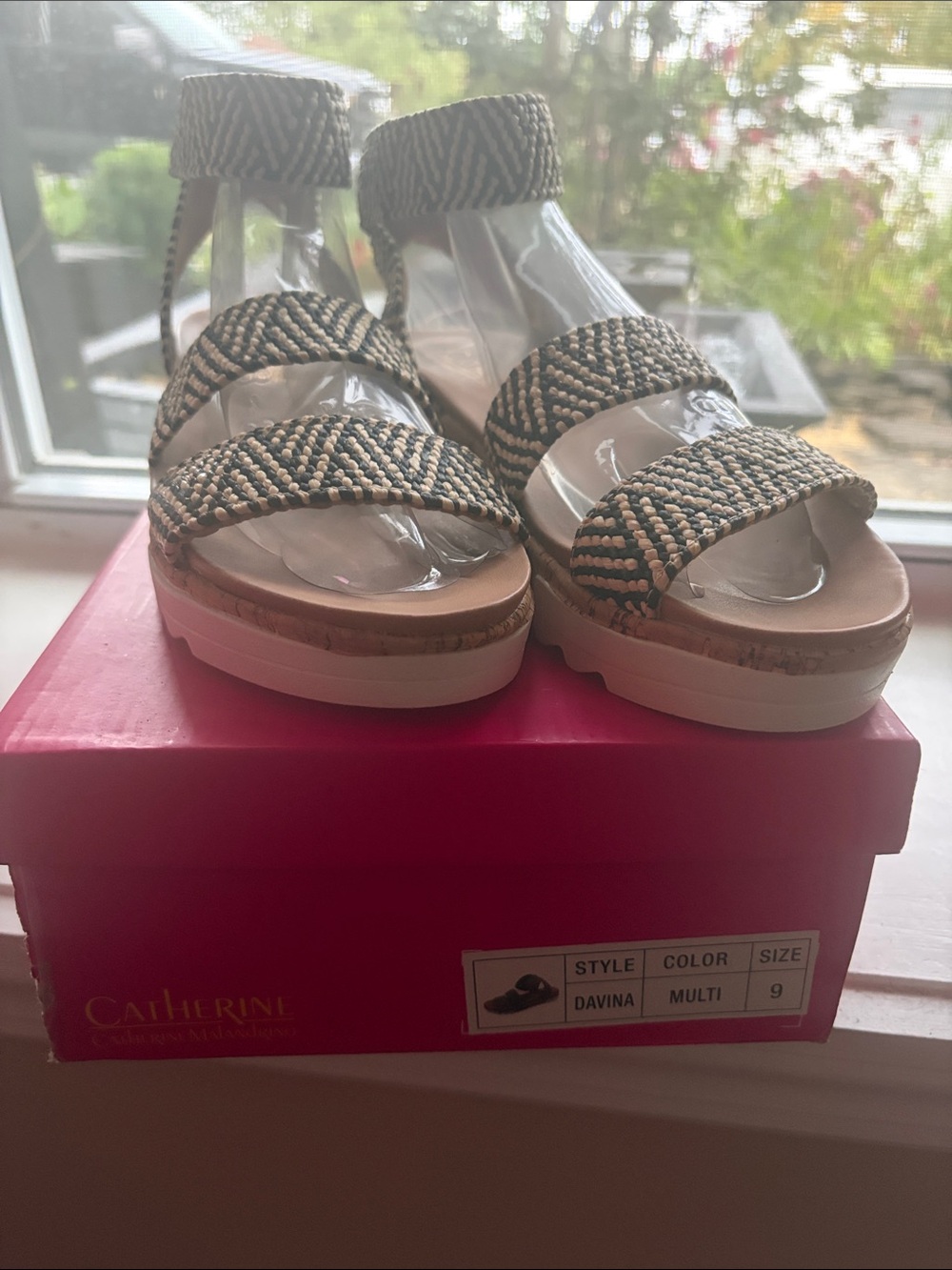Davina Multi Braided Platform Sandals - Women's 9 Catherine Malandrino